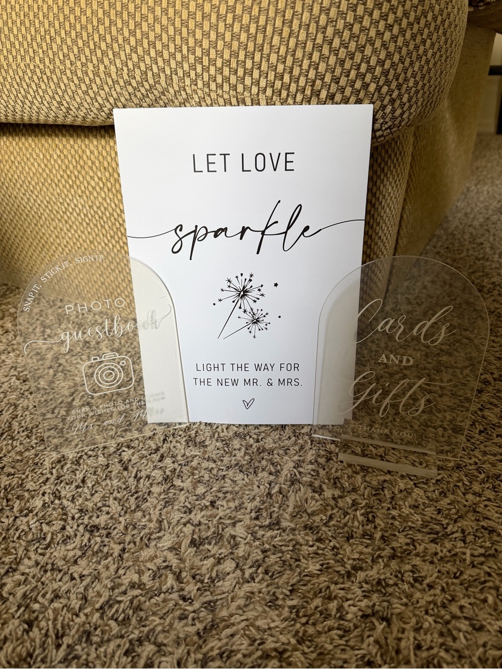 Wedding signs- set of 3